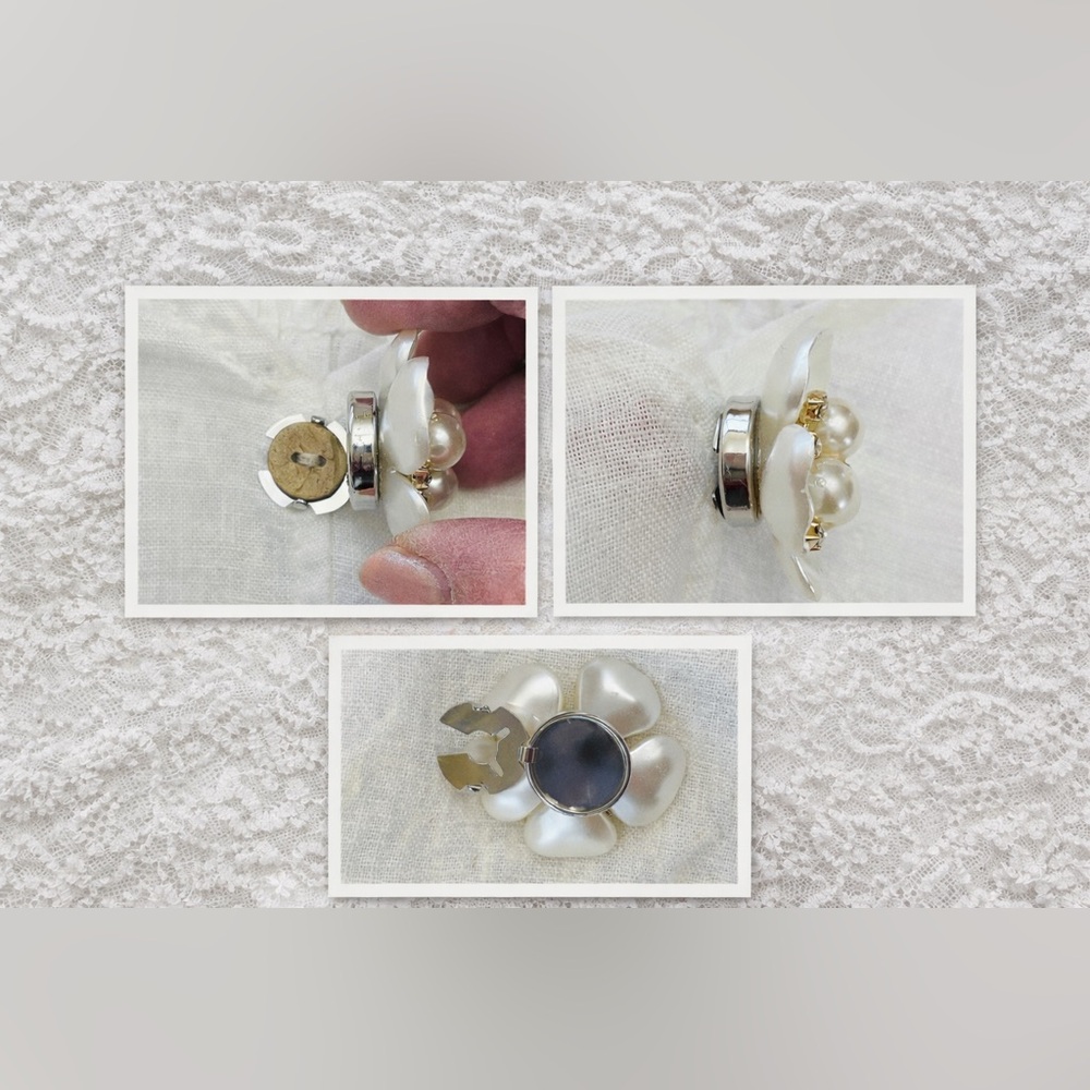 Pair Button Covers | Upcycled Vintage | Handmade - Picture 6 of 6